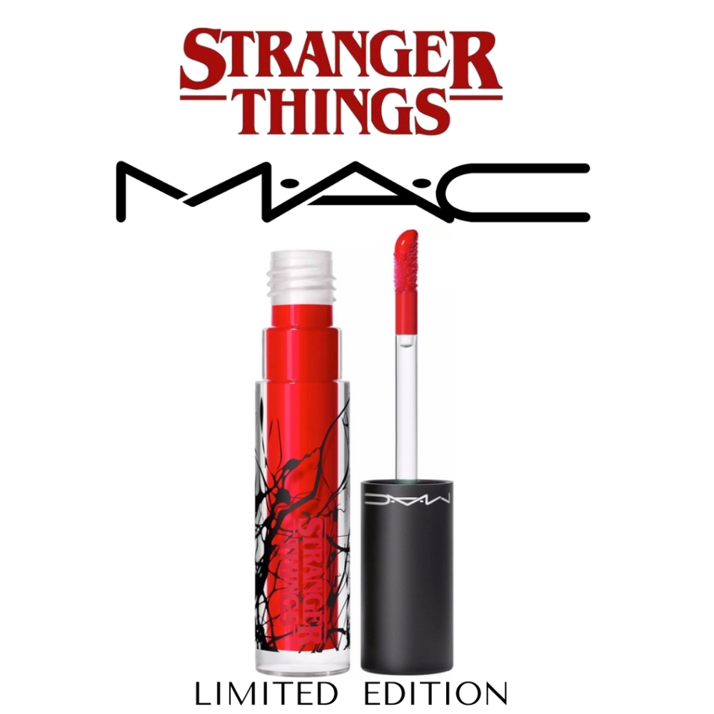 MAC X STRANGER THINGS 💄 Lipglass Lip Gloss in ROCKIN' ROBIN - Picture 2 of 4